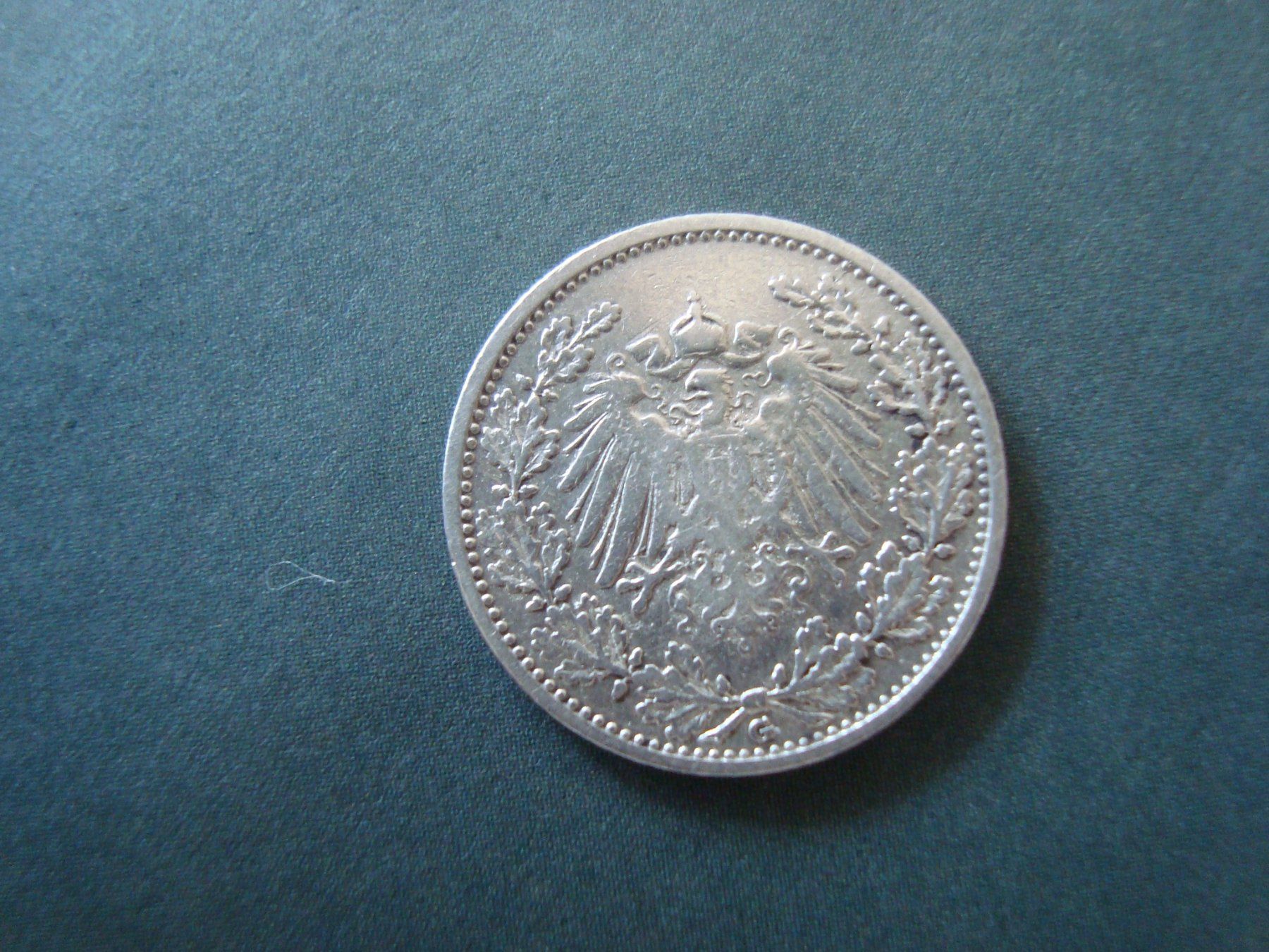 Alle Münzen: Deutschland  1/2 Mark 1905  silber – Gebraucht aus Gelterkinden von Cakir 1