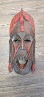 Vintage Holzmaske aus Kenia – handgeschnitzt & bemalt