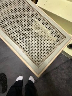 Maisons du monde Tavoli: Dekoratives Rattan-Tischchen, Shabby Chic – Usato da Basel venduto da set_rw9n 1
