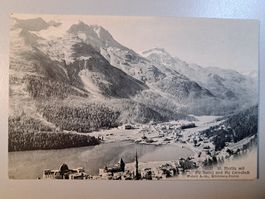 AK St. Moritz mit Piz Surlej und Piz Corvatsch
