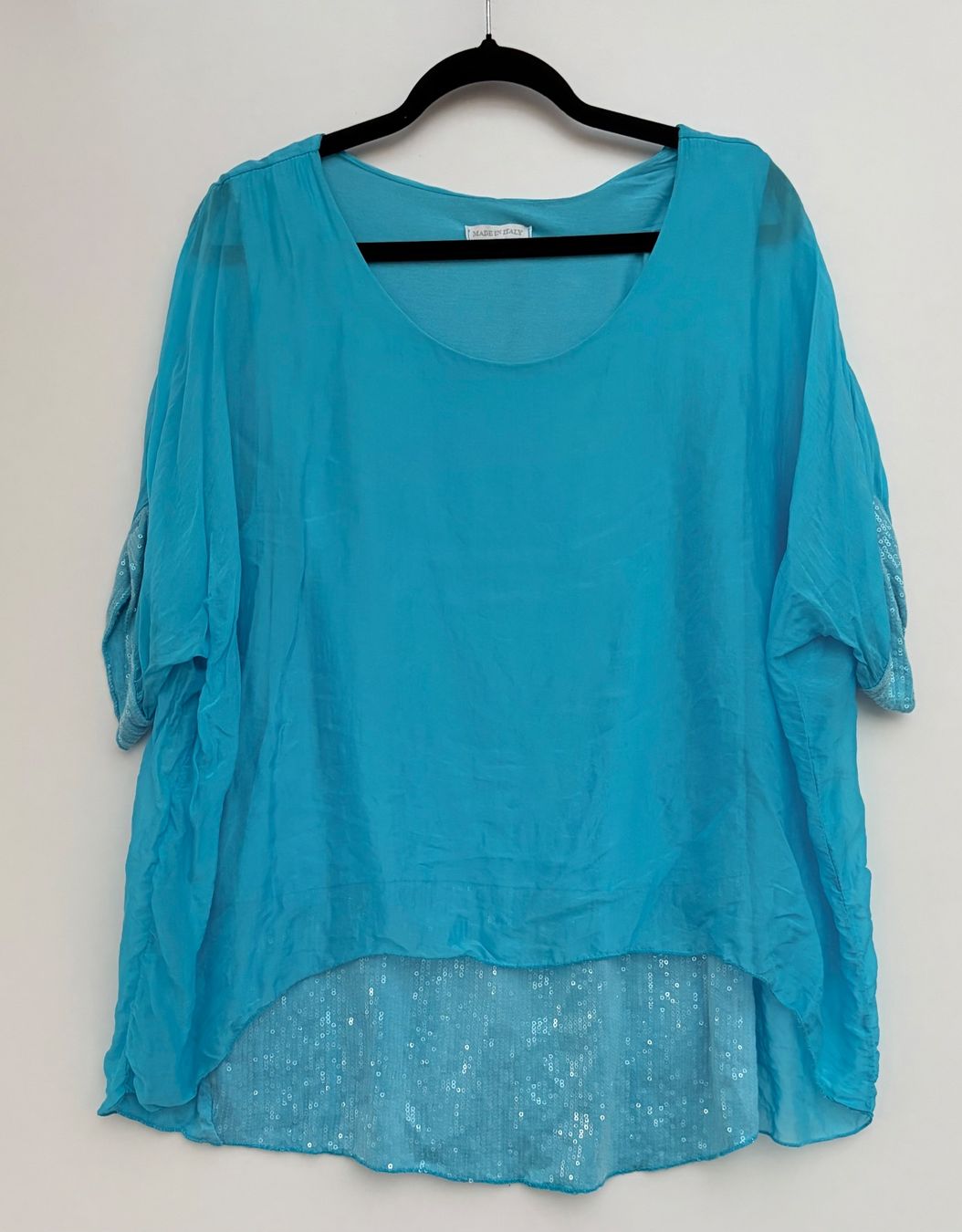 Camicette: Made in Italy Bluse mit Seide Gr.L – Usato da Unterägeri venduto da Jutka_04