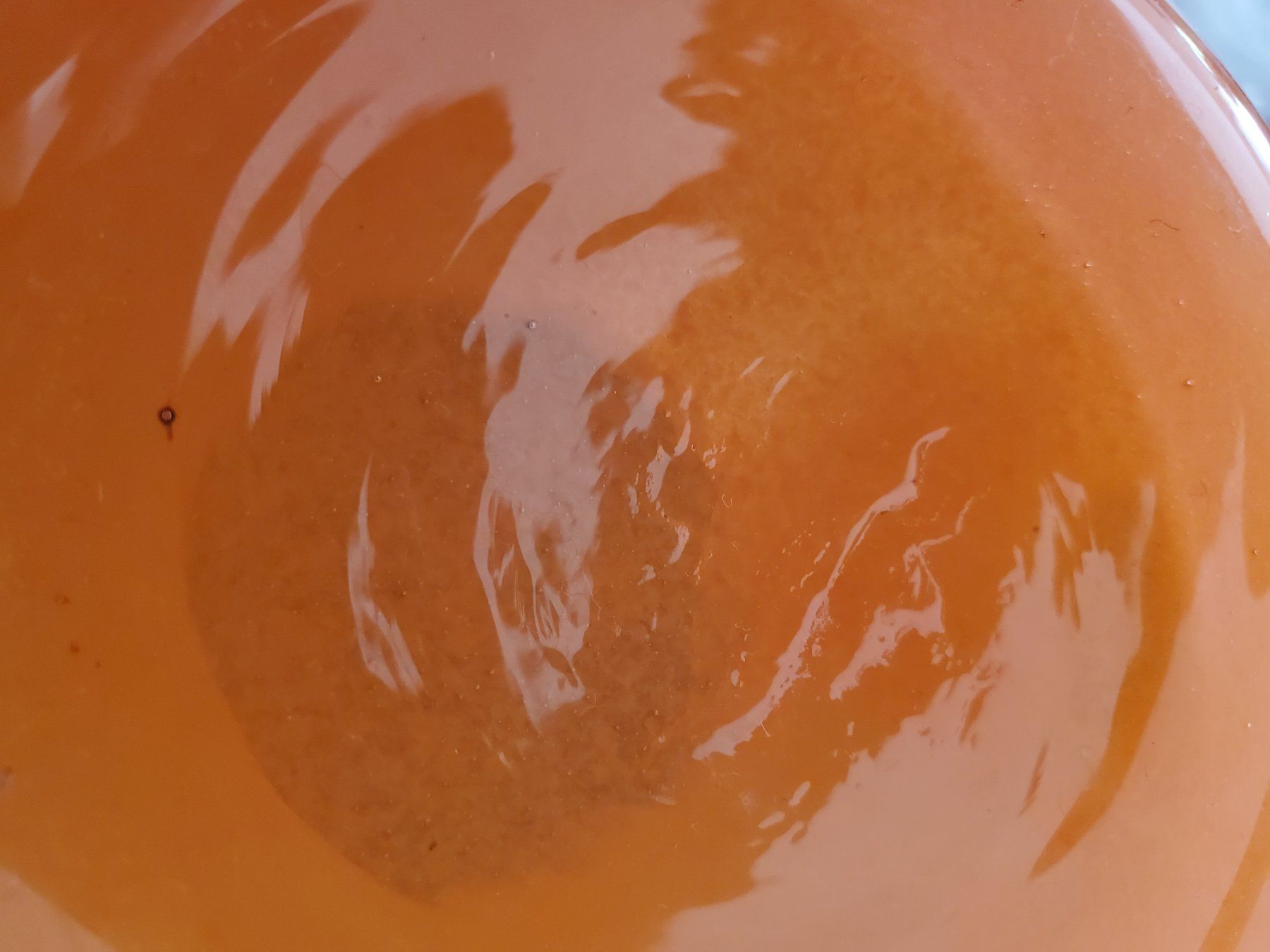 Caraffe: Pichet vintage en verre soufflé orange & anse bleu cobalt – Usato da Rennaz venduto da La_malle_du_dauphin 6