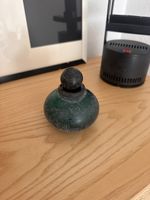 Mario Poggi Glas-Flakon im Scavo Stil Murano türkis
