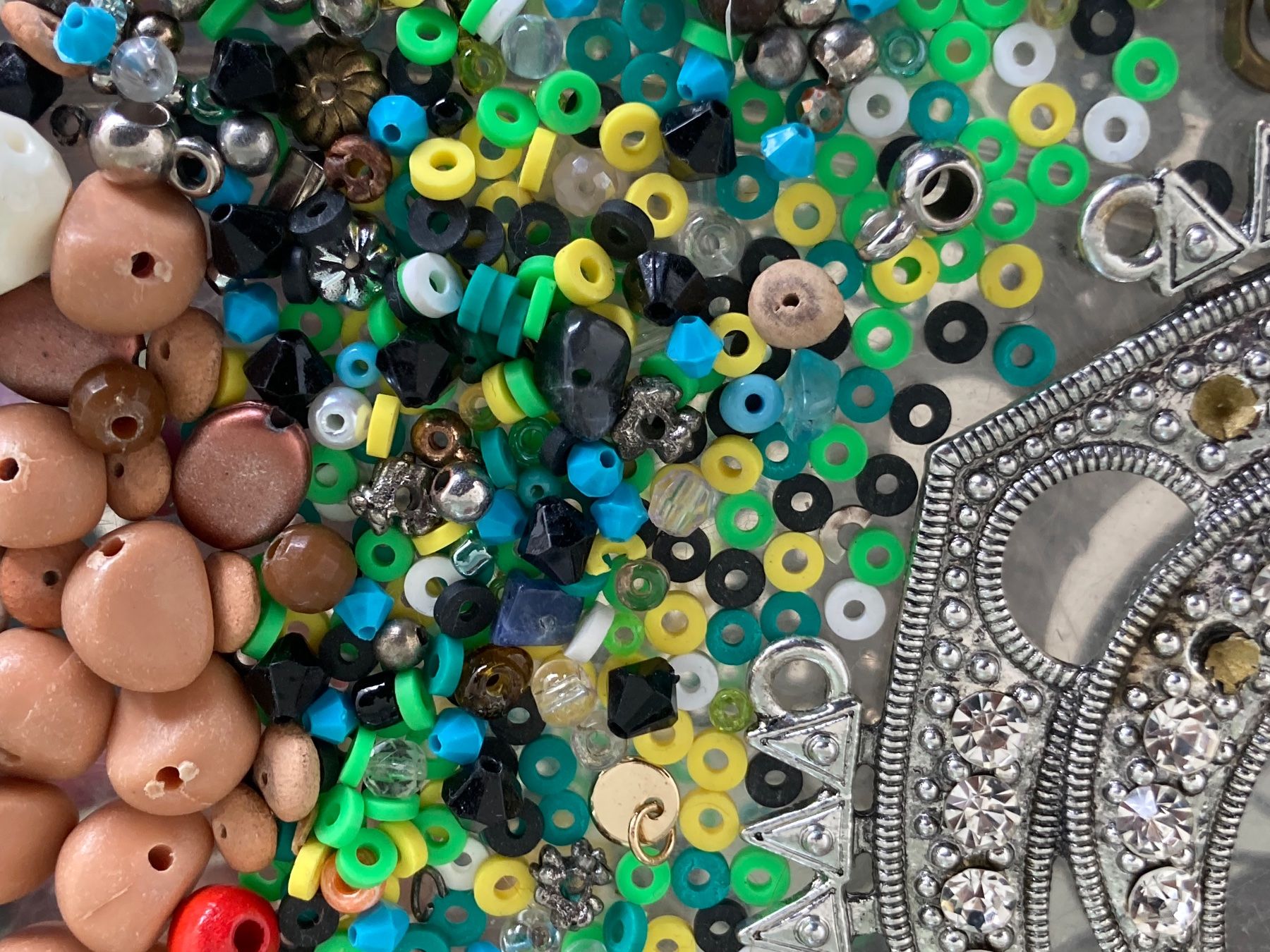 Perle (finte): Perles synthétiques,composantes,bricolage bijoux – Usato da Marly venduto da Antigona71 6