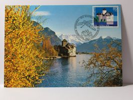 Bildpostkarte , Château de Chillon