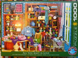 Eurographics 1000 Puzzle „all you knit is love“