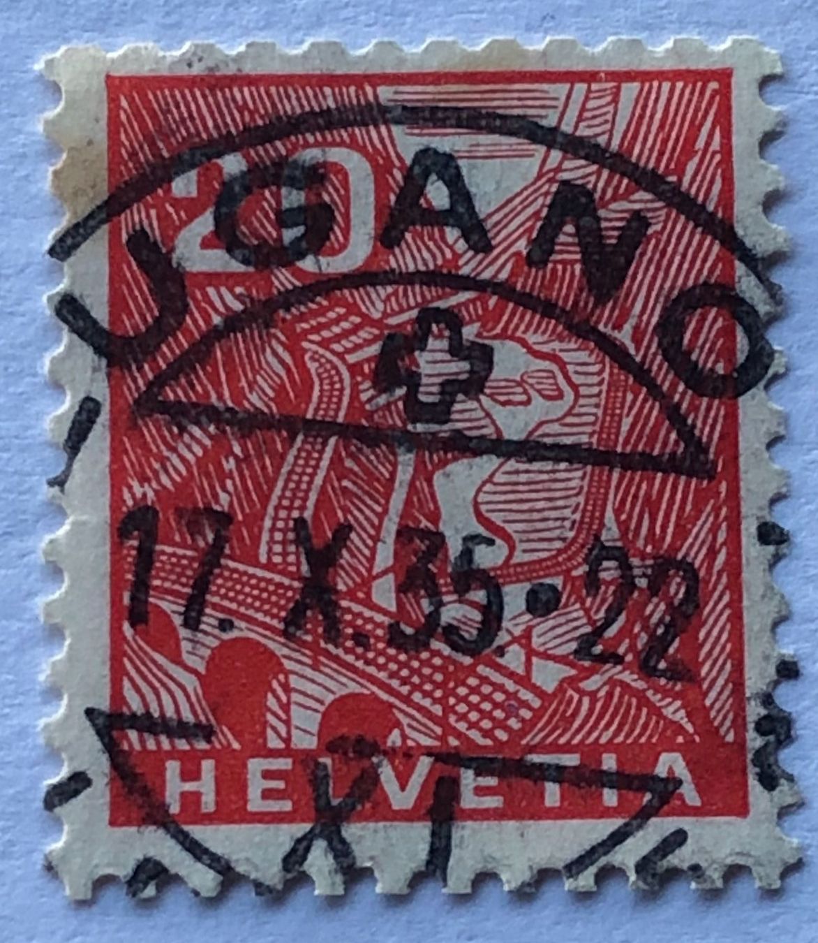 Tutti i francobolli: Nr.198 mit  Vollstempel Lugano – Usato da Aarau venduto da Billa007