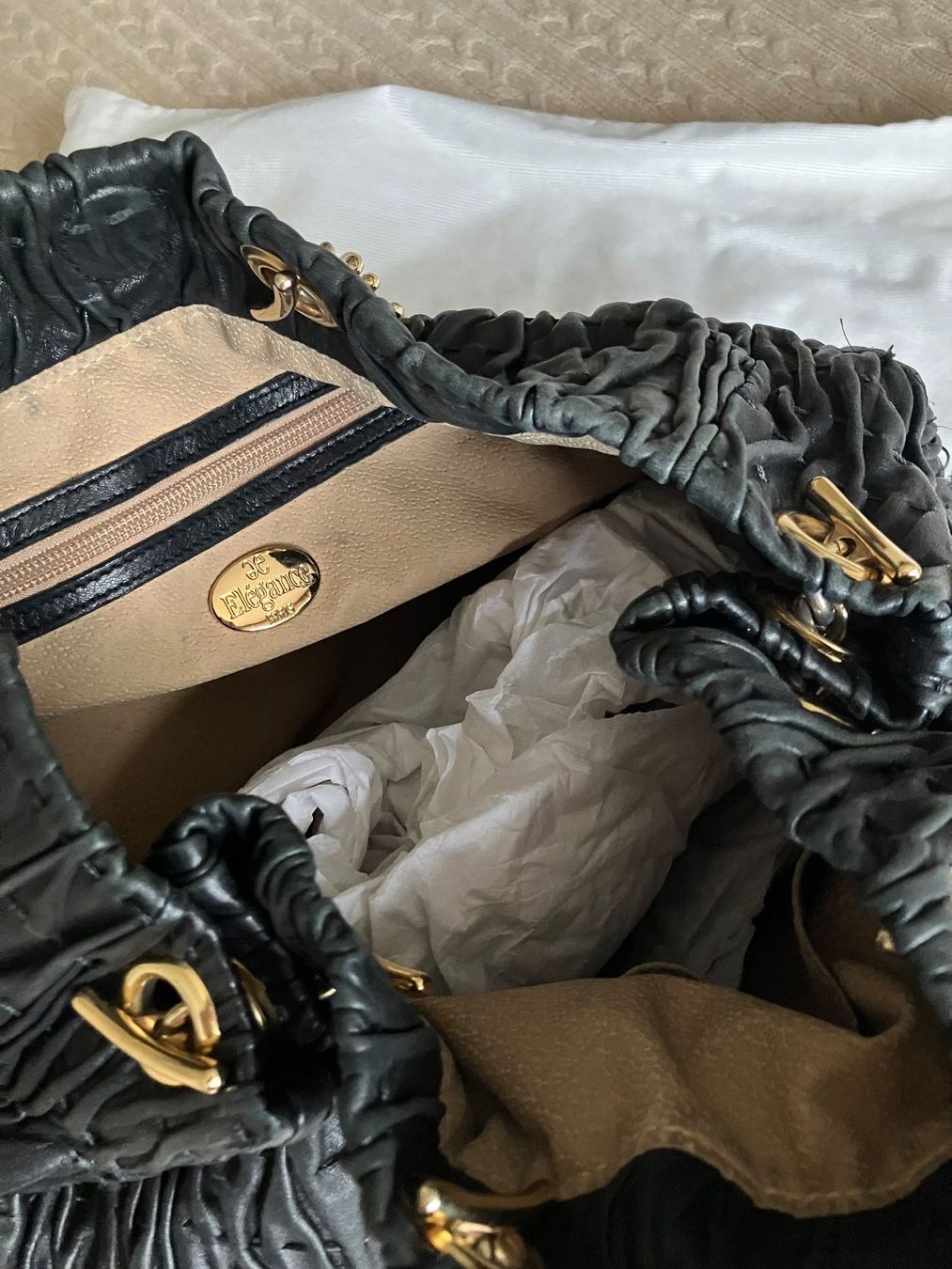 Borse da donna: Borsa in pelle nera Elegance-Paris – Usato da Rancate venduto da FiorAngela011 5