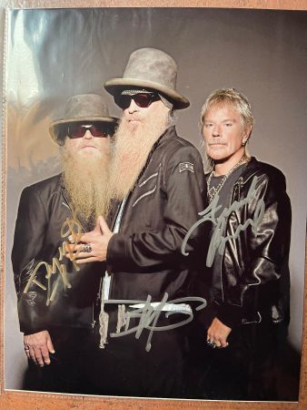 Originalautogramm von ZZ TOP mit COA