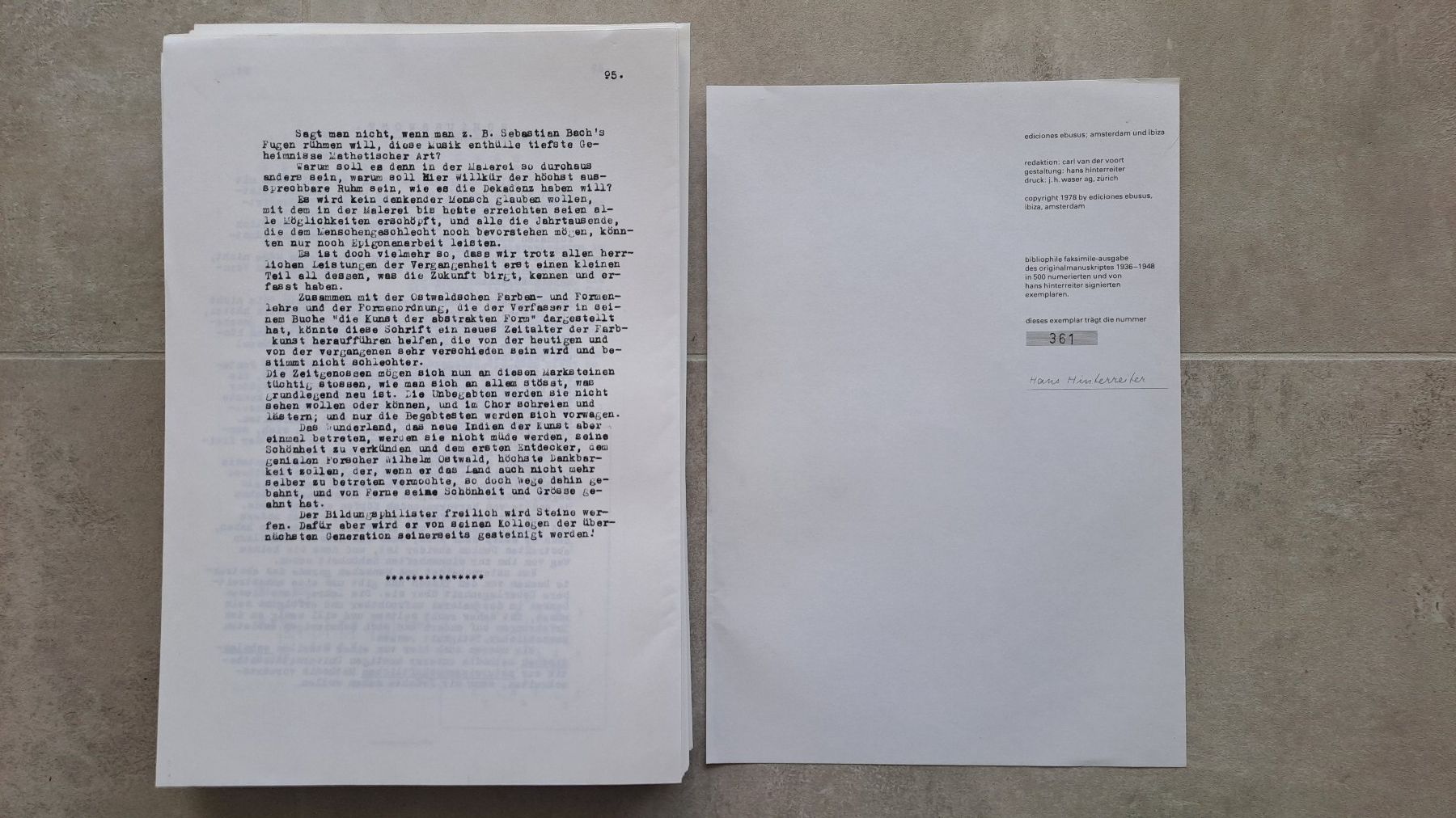 Bücher: Hans Hinterreiter - Kunst der reinen Form – Gebraucht aus Caslano von Welaberg 3
