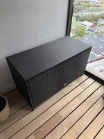 tectake Auflagenbox 297L – Polyrattan Schwarz