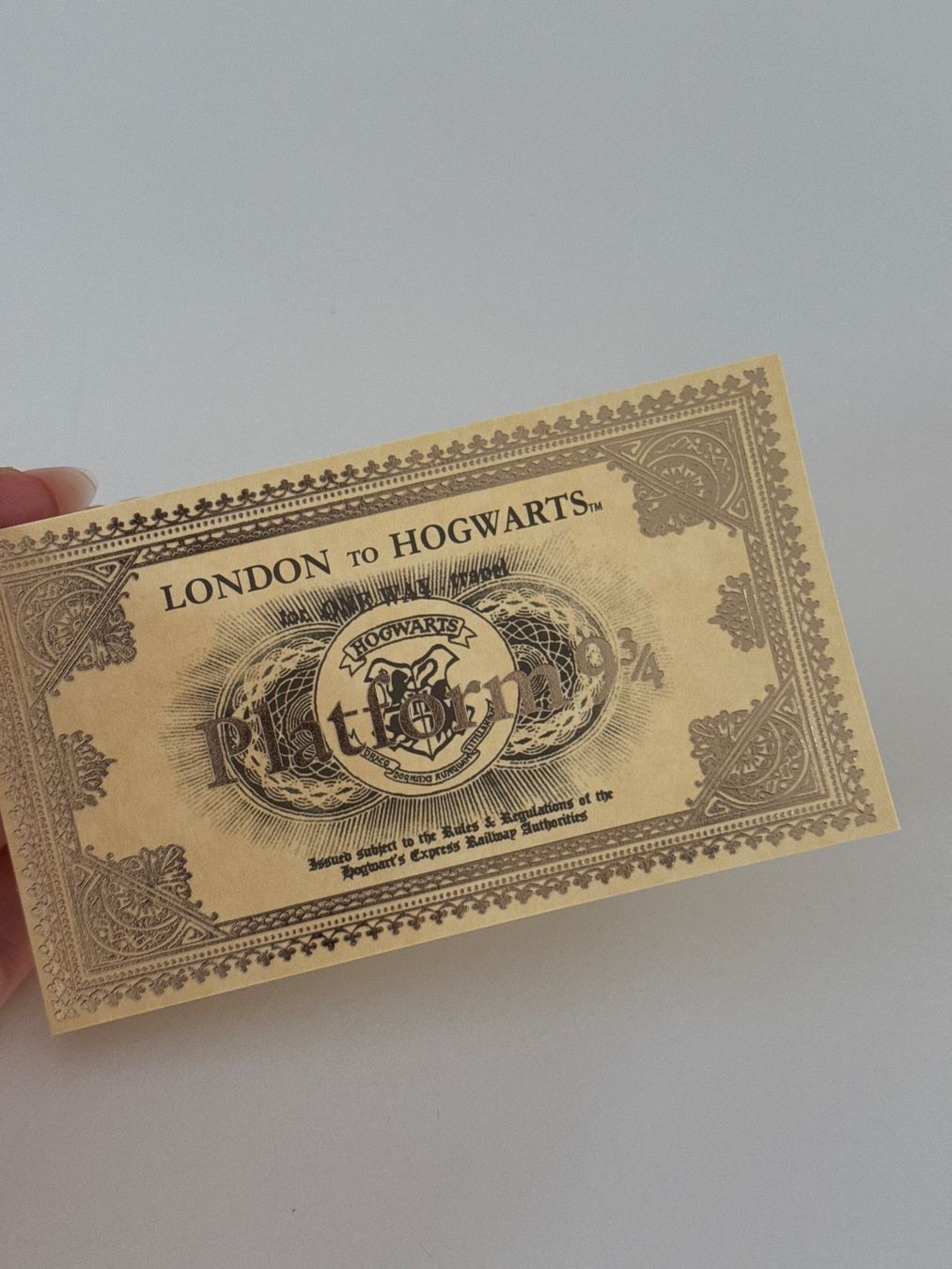Spiele: Harry Potter Hogwarts Tickets Plattform 9 3/4 – Neu (gemäss Beschreibung) aus Solothurn von Vintage87
