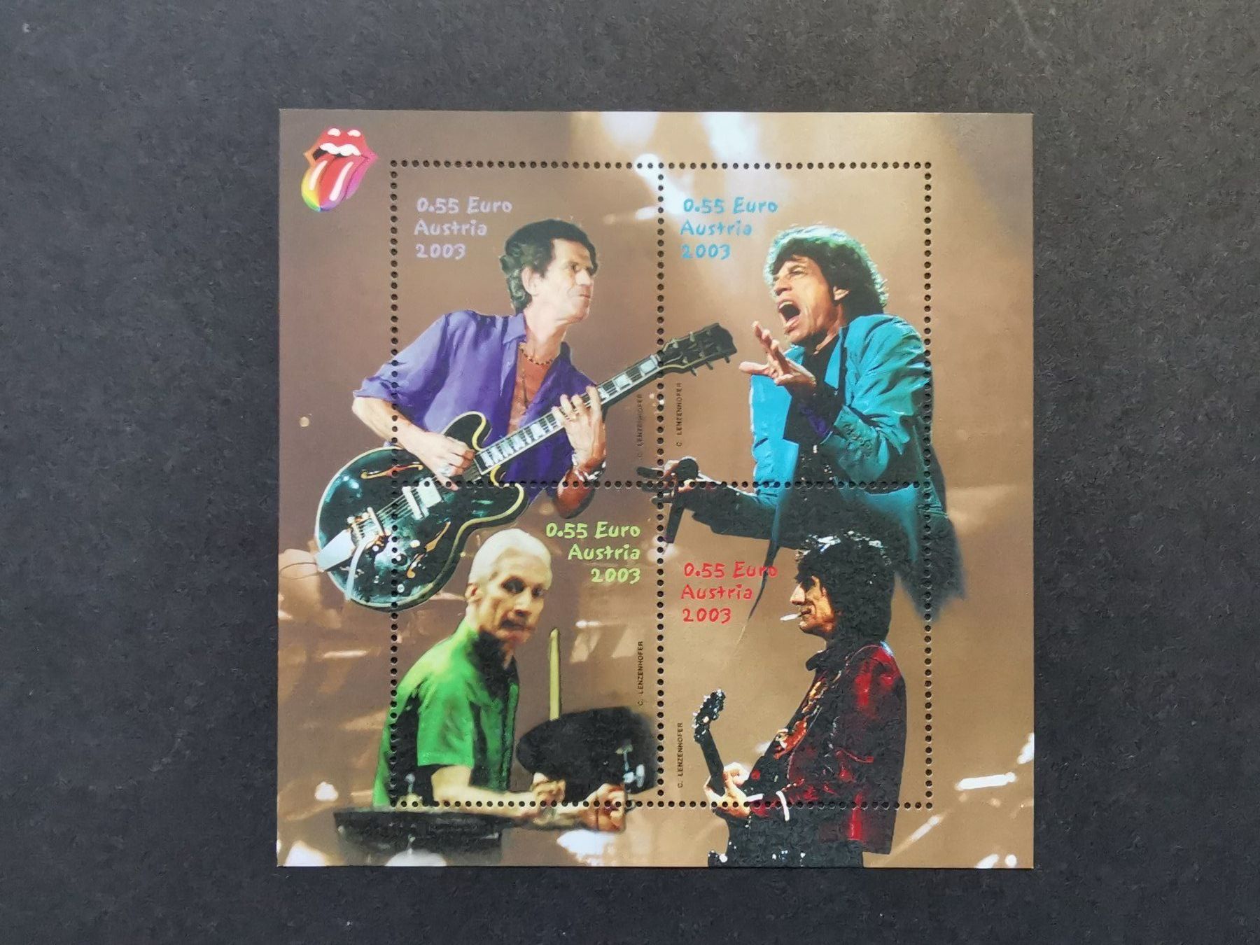 Tous les timbres: Rolling Stones  Briefmarke   Austria   2003 – D'occasion à Rheineck par kat_7gld