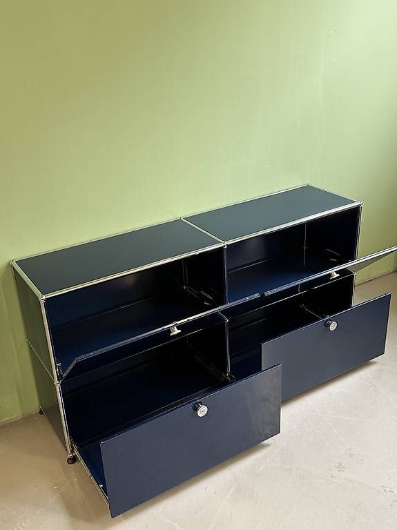 Cassettiere: USM Haller Sideboard. Stahlblau – Usato da Glattbrugg venduto da q-aderdesign 2