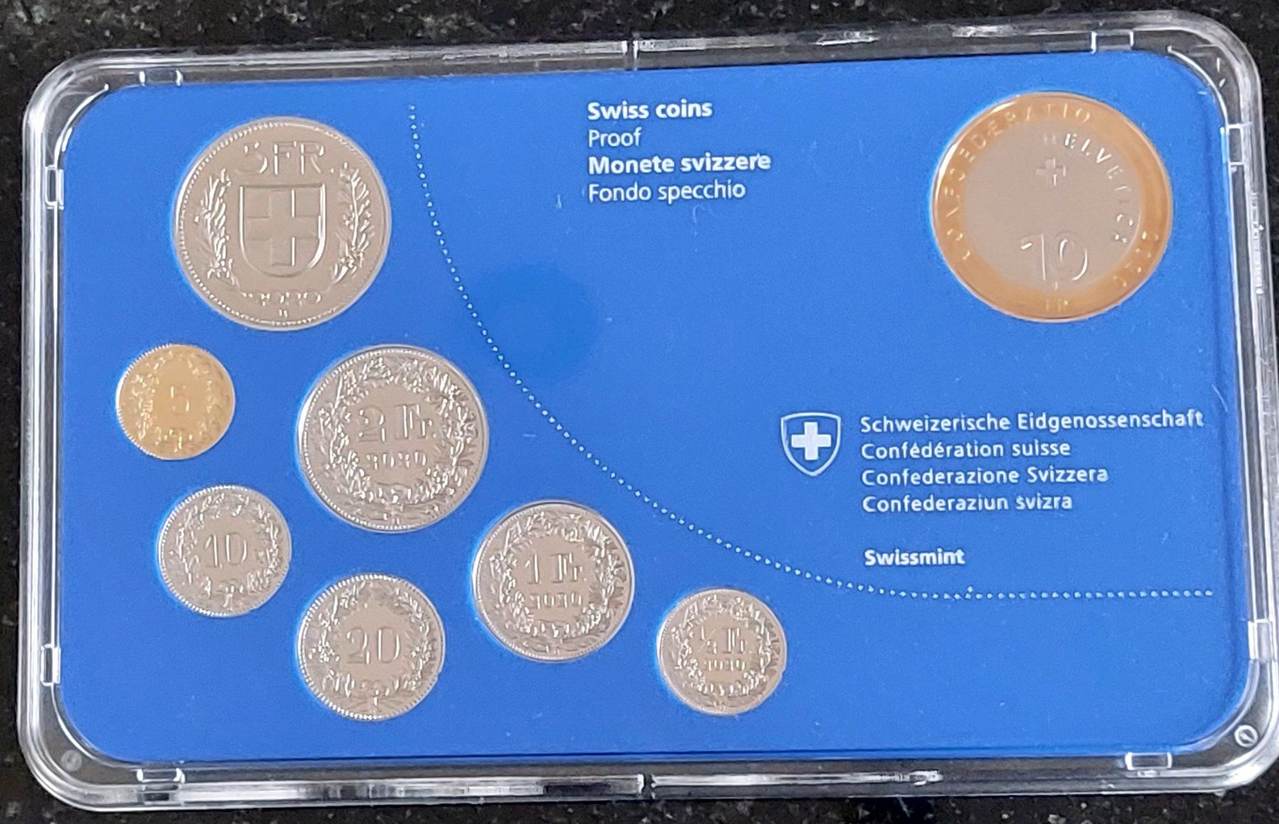 Tutti le monete: CH - Münzsatz 2020 pp – Nuovo e nell'imballaggio originale da Arch venduto da moneyswiss 2