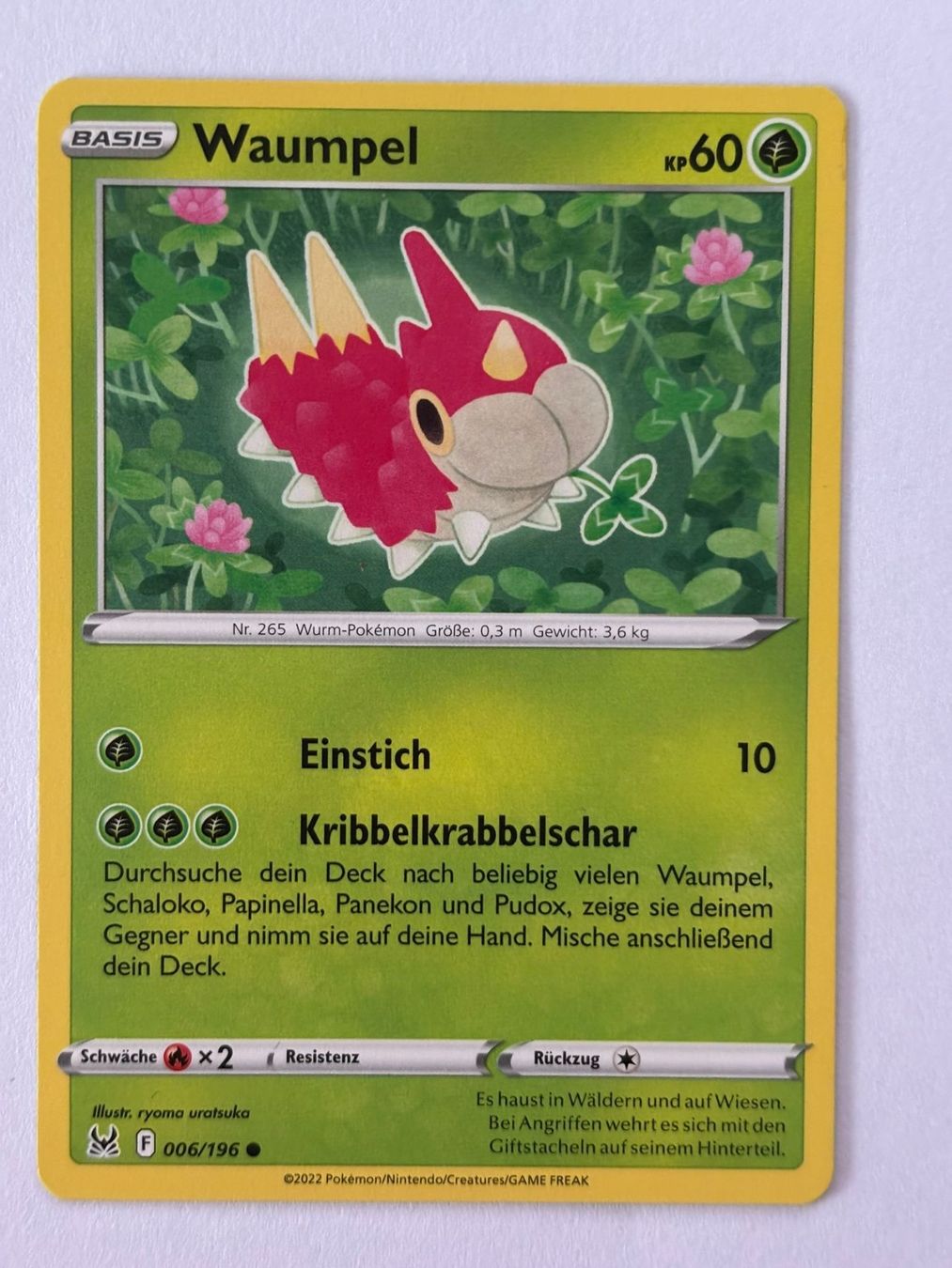 Pokémon Carte collezionabili: Pokemon-Karte Waumpel 006/196 – Usato da Herisau venduto da Seyashop1