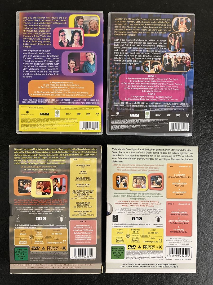 Tutti i DVDs: Coupling - Wer mit wem ? Komplette Serie – Nuovo (secondo la descrizione) da Altstätten SG venduto da sheamus 1