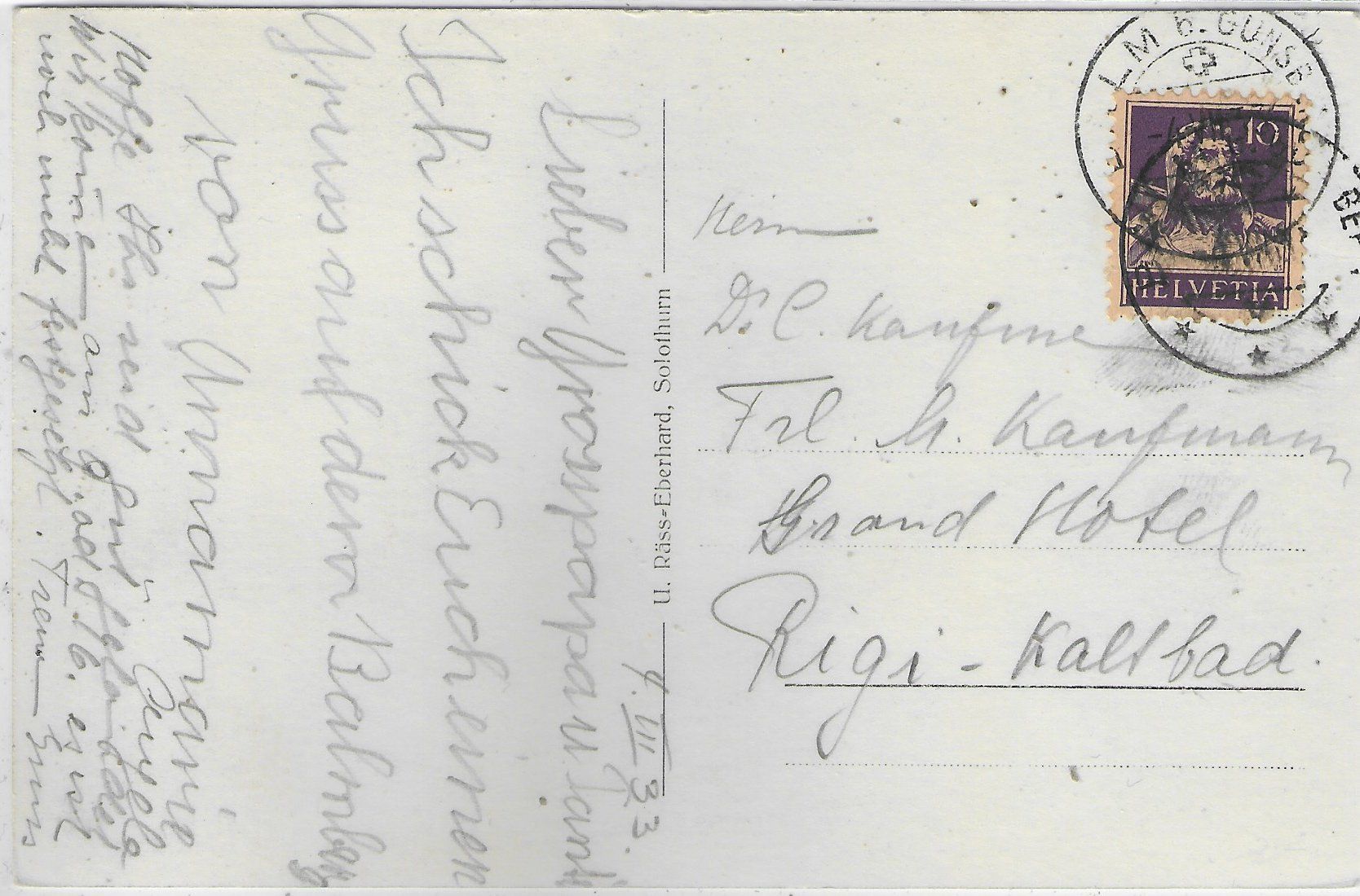 Cartoline postali: Kurhaus und Ferienheim Ober-Balmberg Solothurn – Usato da Ettingen venduto da Kartenplanet 1