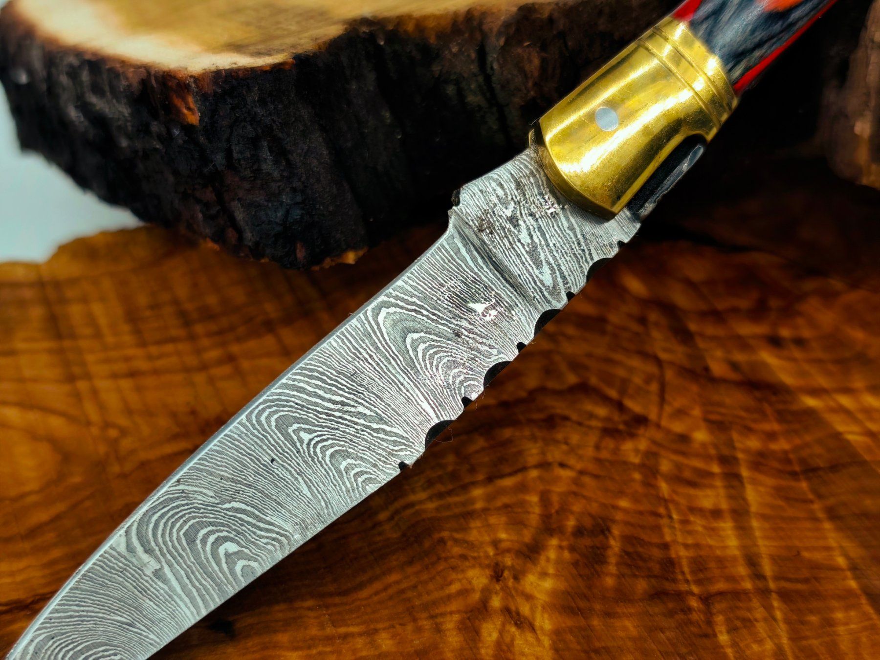 Accessori: Laguiole Damast Messer Klappmesser echtes Damastmesser – Nuovo e nell'imballaggio originale da Arlesheim venduto da Premius_1 3