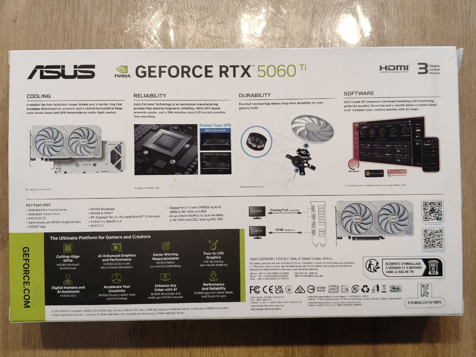 ASUS GeForce RTX 5060 Ti Dual OC Edition White - 16 gb (Gebraucht) in ...