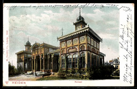 Cartes postales: AK Heiden, Kurssaal mit Terrasse – D'occasion à Berlin par bartko-reher