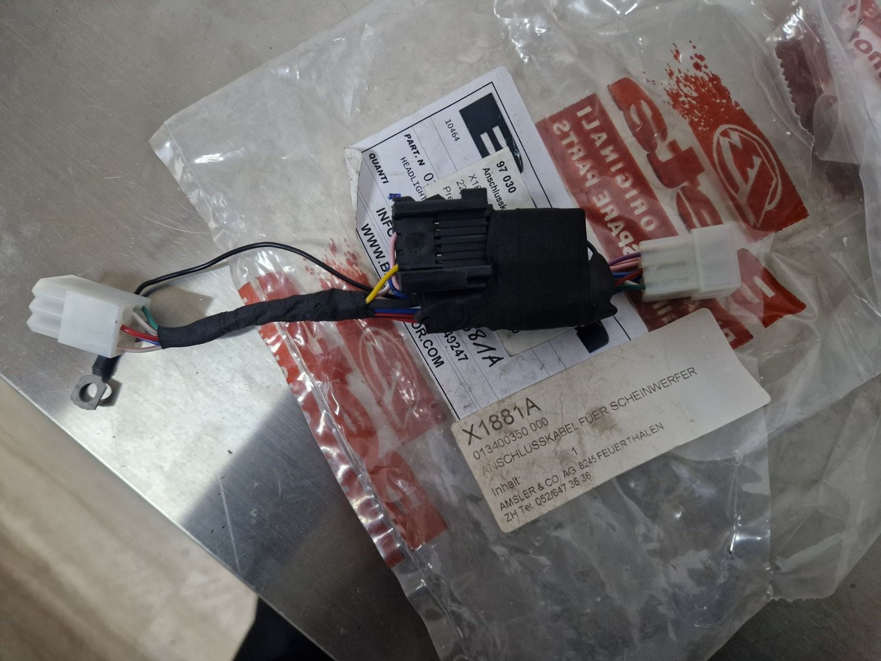 Beta Altro: Adappter Kabel Roller Beta Ark 50 - X1881A – Nuovo e nell'imballaggio originale da Fahrni b. Thun venduto da motomaeder 1