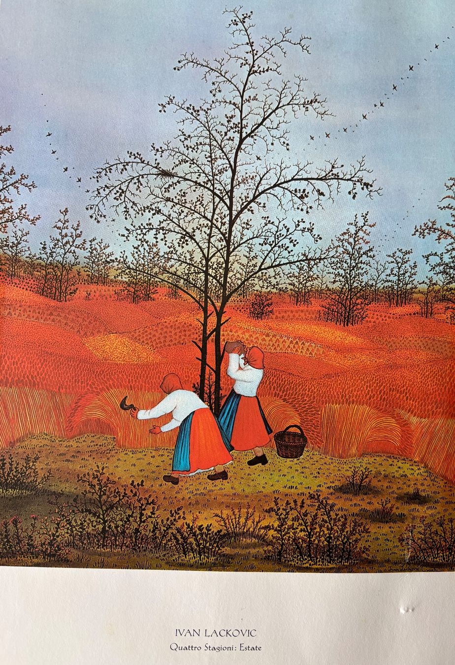 Dipinti: Ivan Lackovic, Estate-30 x 40 cm. – Usato da PARADISO venduto da pin_vlj8 1