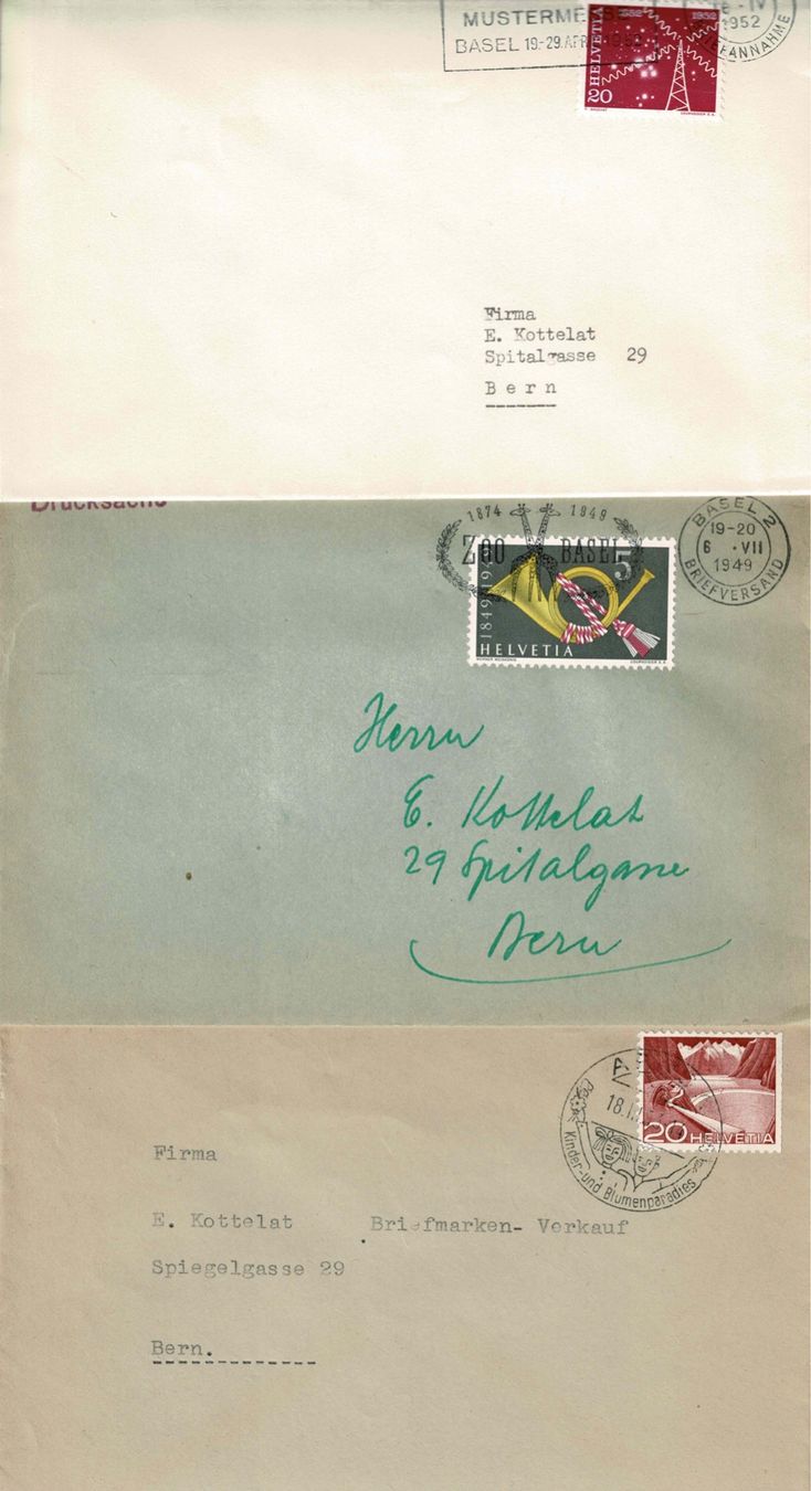Buste & buste per spedizione: 29 Kottelat-Briefe – Usato da Zürich venduto da Bierino 6