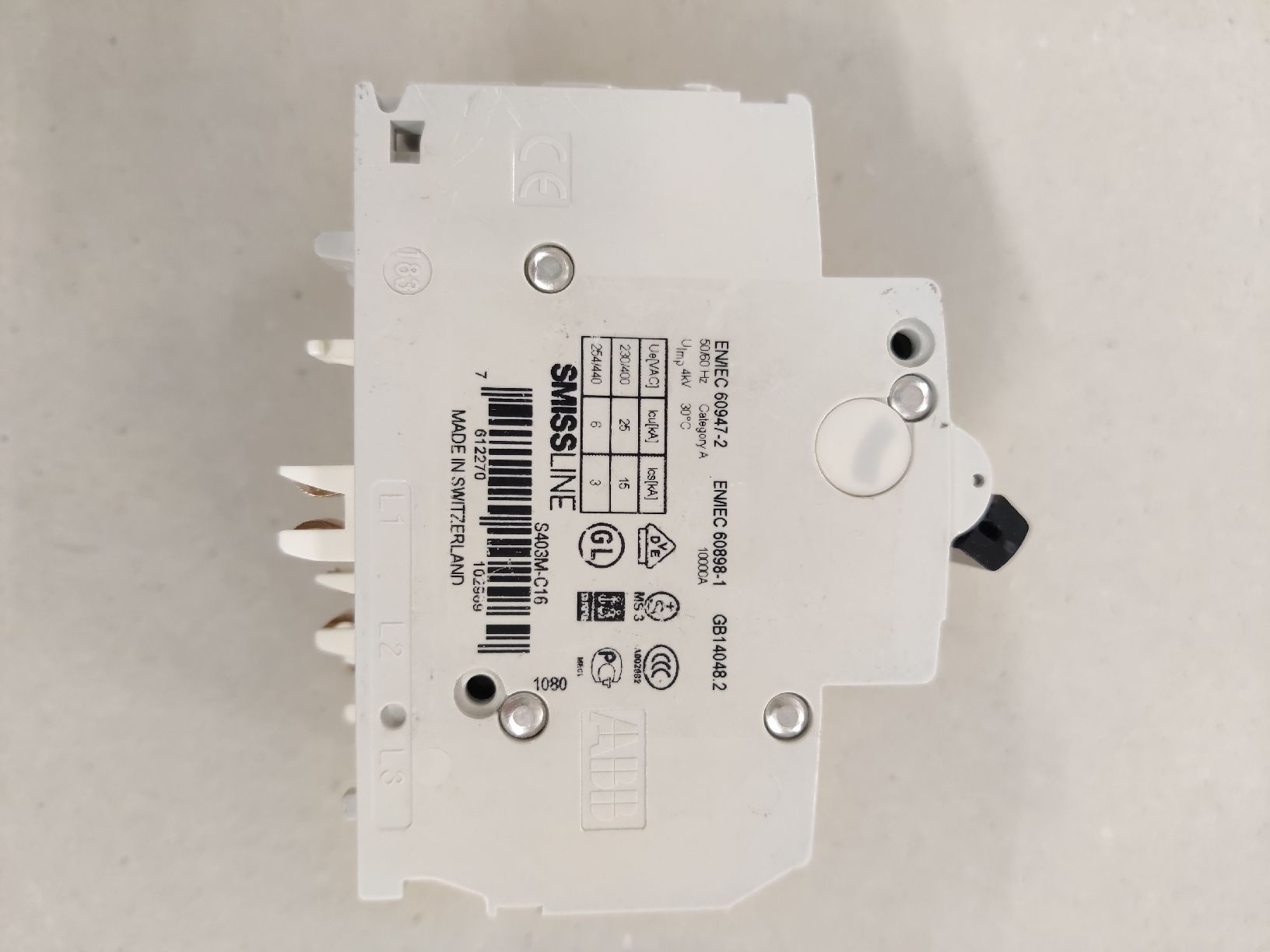 ABB Interruttori: LS "C" 16A 3Pol ABB Smissline – Usato da Volketswil venduto da mar_c5pv 1