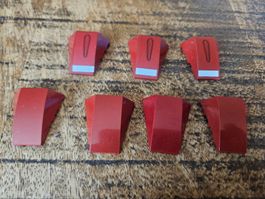 lego 47753 lot de 7 pièces Dark Red Wedge 4 x 4