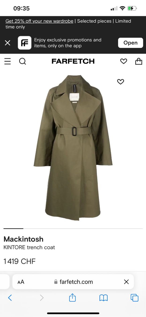 Cappotti: Mackintosh trench coat 1400! – Usato da Barna venduto da orbuyorcry