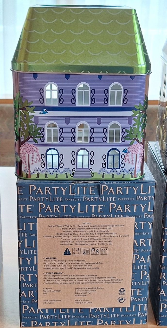 Partylite Kerzenständer: PartyLite Duftwachsglashalter Frühlingsdorf – Gebraucht aus Balzers von Loona7 3