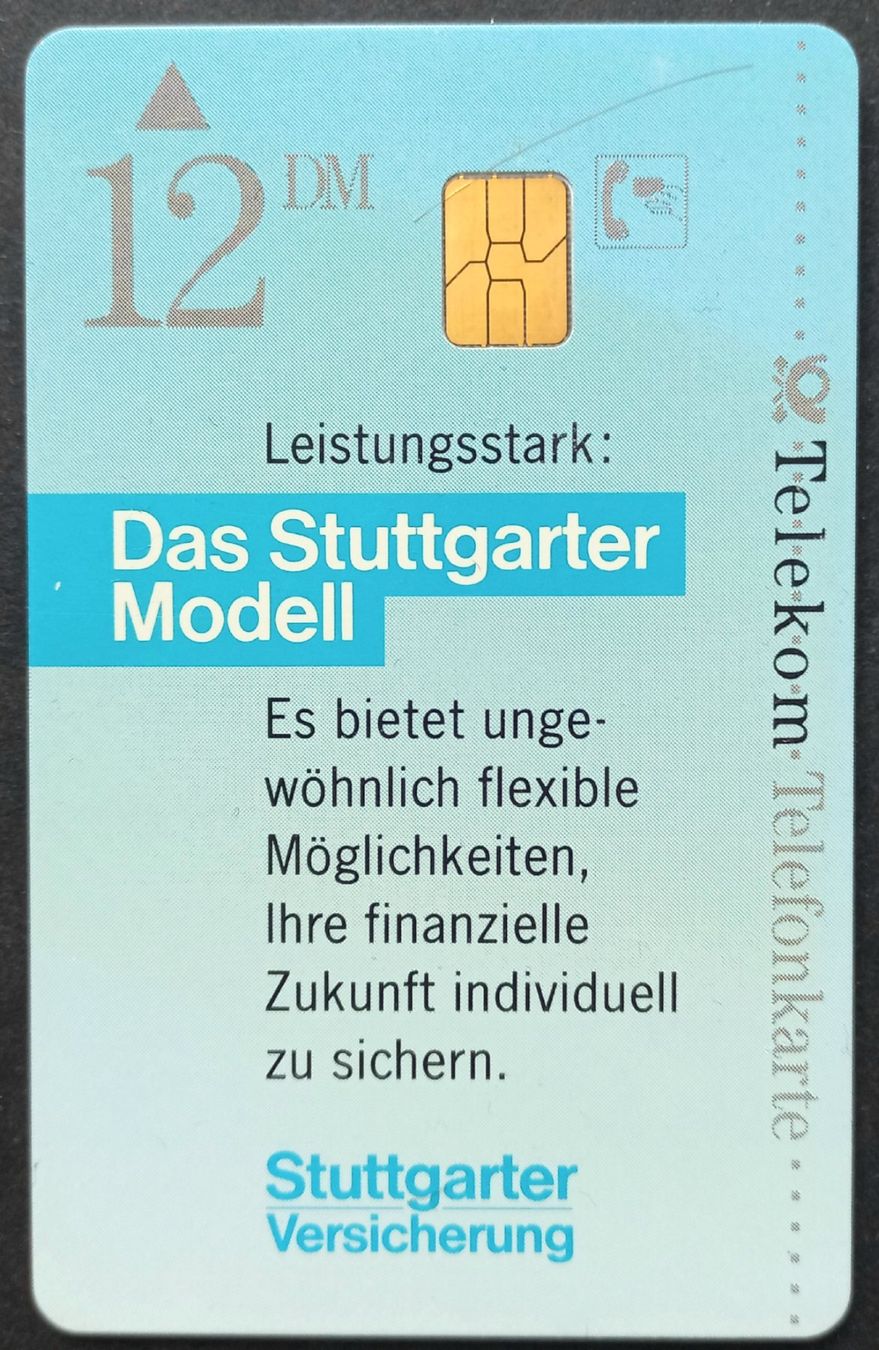 Schede telefoniche: Taxcard - Stuttgarter Versicherungen - D – Usato da Niederuzwil venduto da lubimaja 1