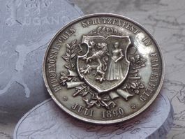 Médaille de Tir Eidg. Schützenfest Frauenfeld Juli 1890