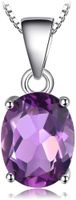 Silber 925 Amethyst Collier | Argent et améthyste‪‪