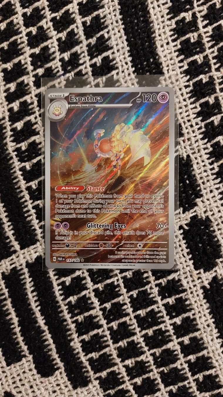 Pokémon Carte collezionabili: Espathra Illustration Rare Paradox Rift – Nuovo (secondo la descrizione) da Bellinzona venduto da Pagur