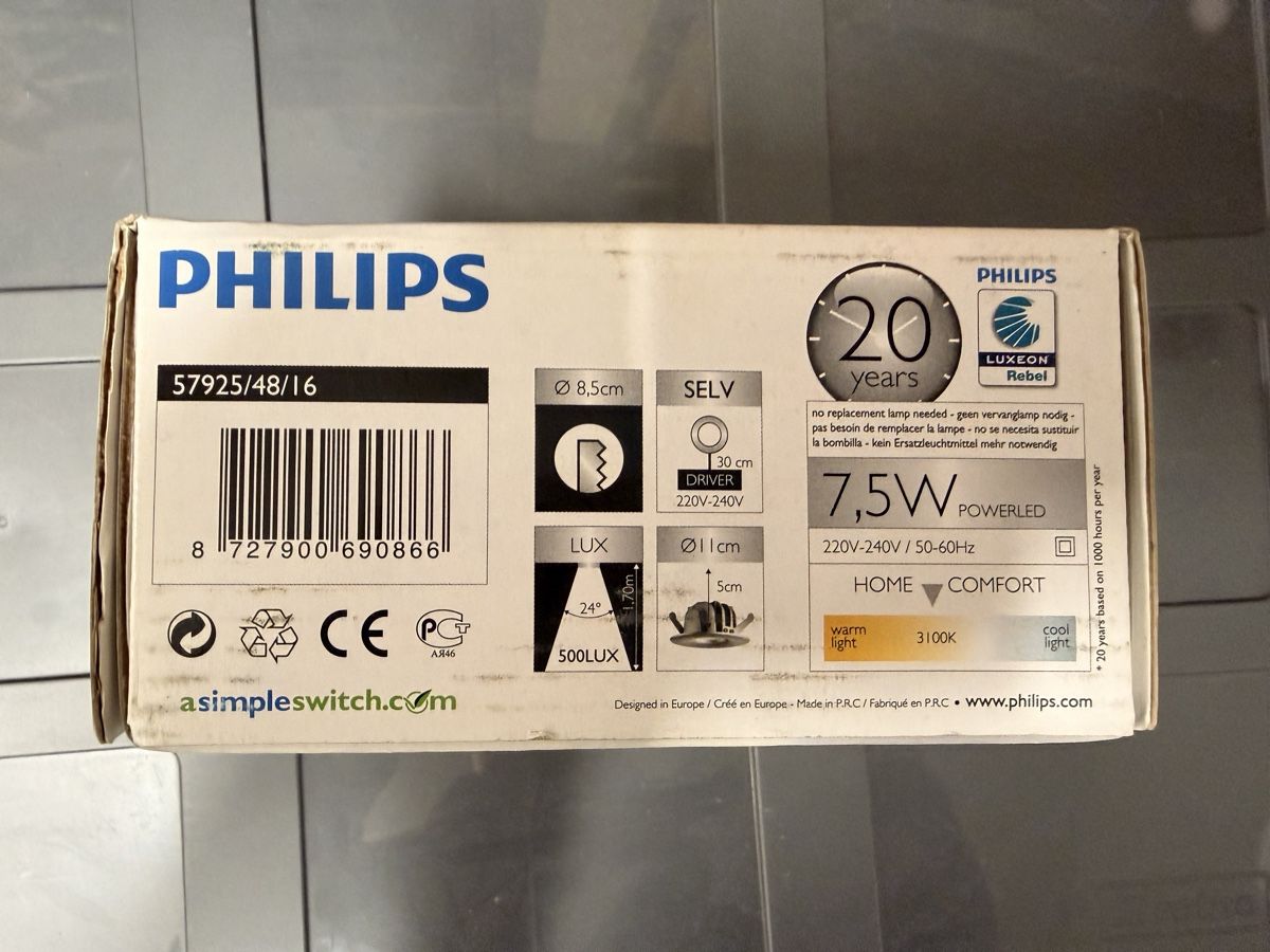 Philips Lampadari & plafoniere: Philips LED Einbaustrahler Ledino Set 14 Stk. – Nuovo (secondo la descrizione) da Zürich venduto da SwissBiker24 8