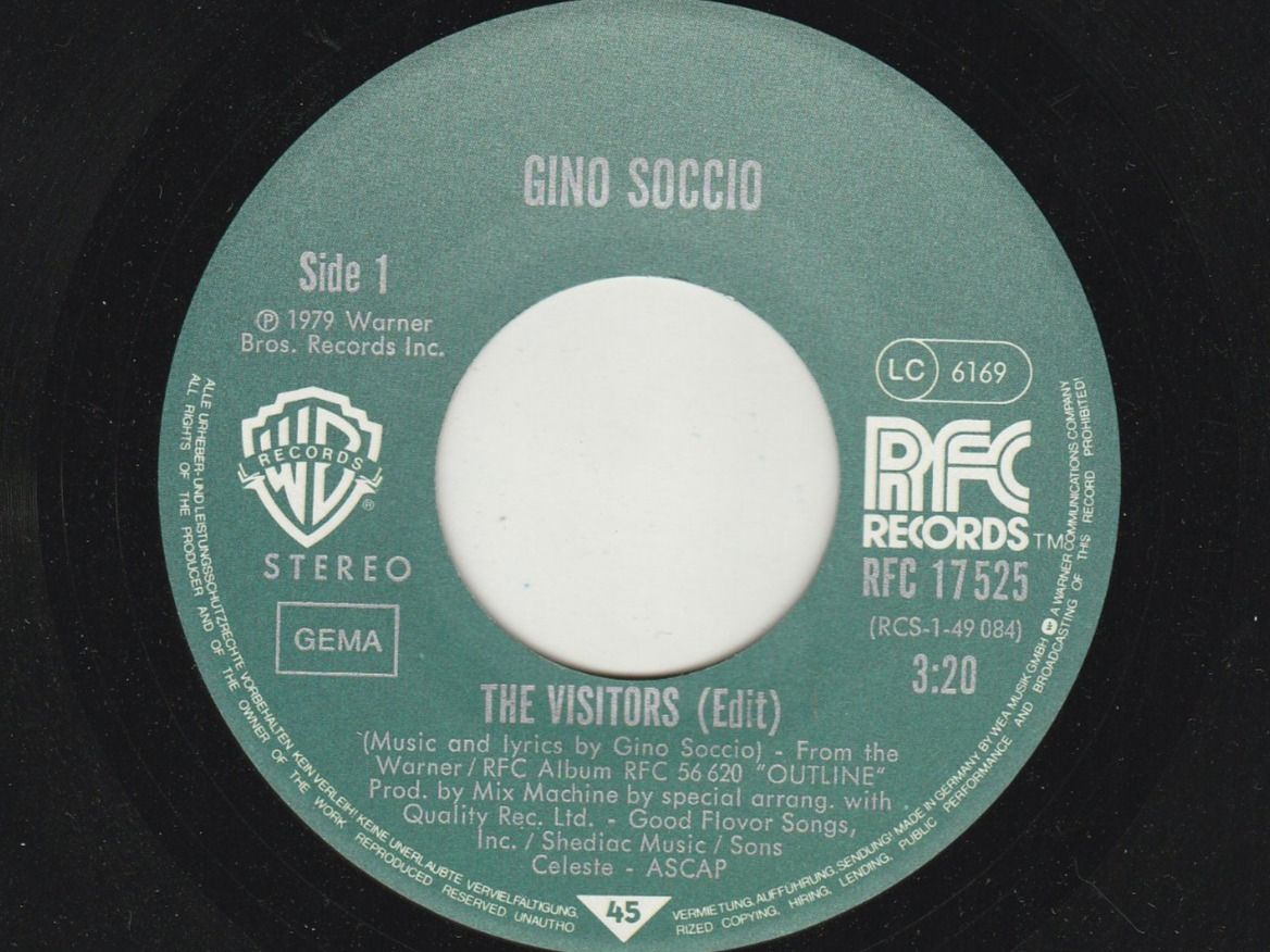 Vinyles: Gino Soccio - The Visitors 7" Vinyl 1979 – D'occasion à Tübach par JamesStone 4