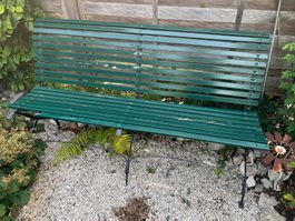 Antike klappbare Gartenbank - über 100 Jahre alt