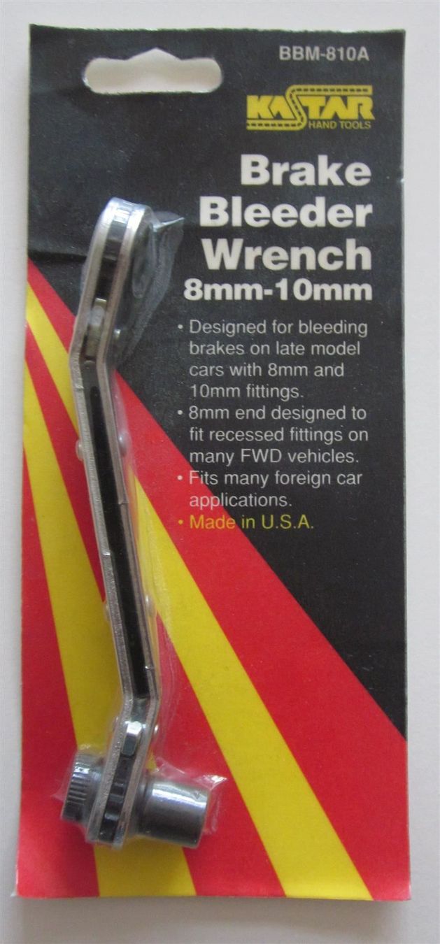 Alle Werkzeuge: KASTAR BREMEENTLÜFTUNGSSCHLÜSSEL 8+10 MM – Neu und originalverpackt aus Zumikon von Gung