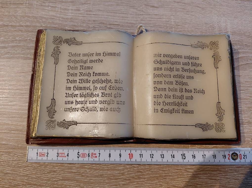 Tutte le decorazioni: Wachstafel Unser Vater – Usato da Dietikon venduto da Chadascha