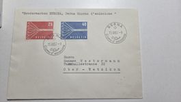 1957 FDC Europa "BERNA"