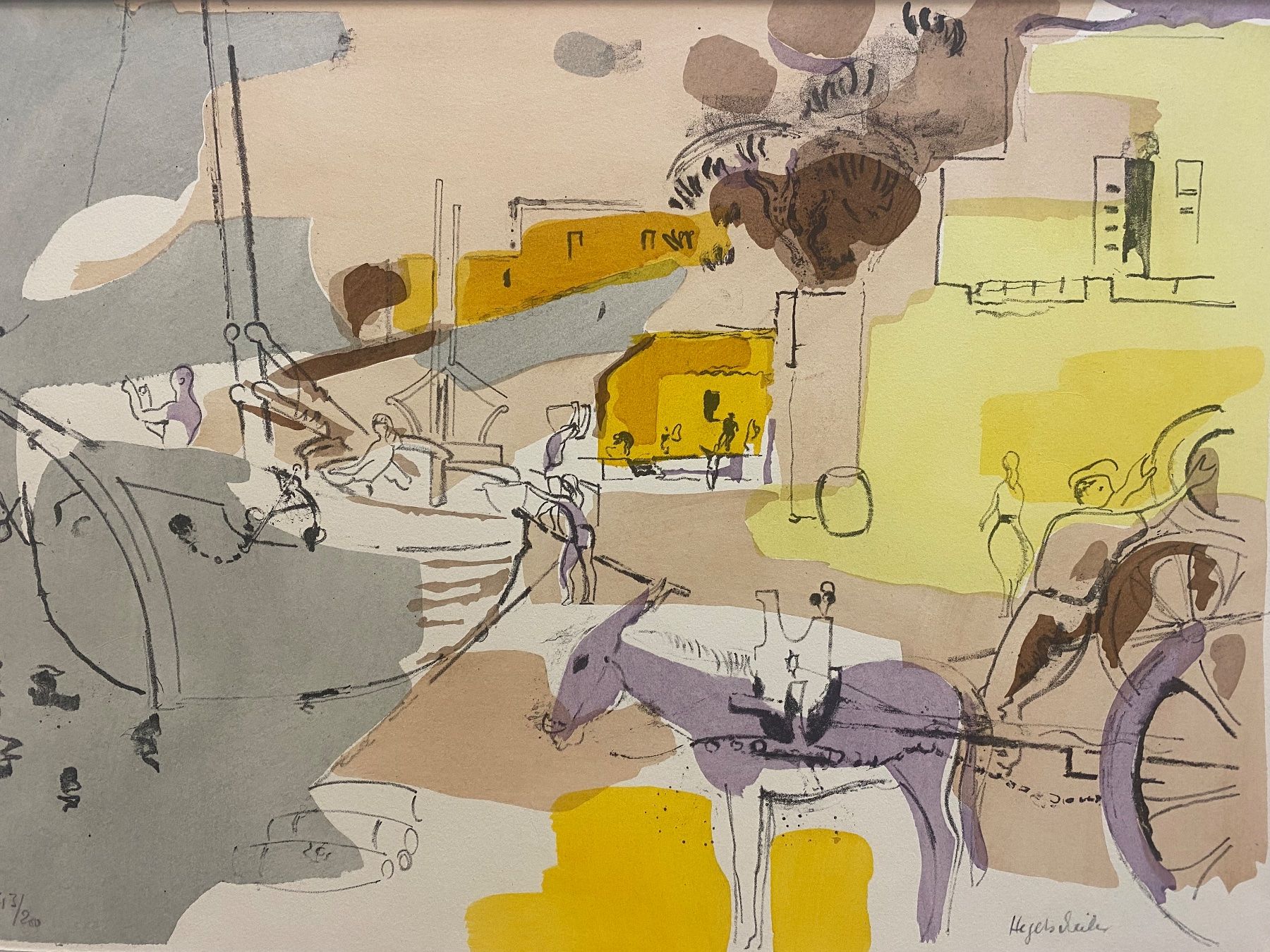 Grafiken & Lithographien: Max Hegetschweiler (1902 - 1995) Lithographie – Gebraucht aus Brüttisellen von Betty_1972 1
