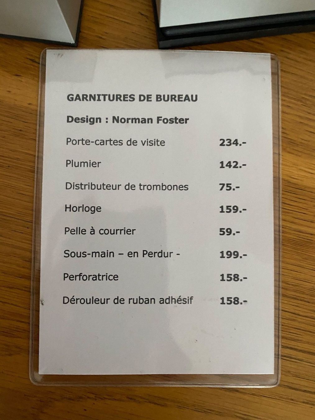 Alle Werkzeuge: Garnitures de bureau Norman Foster – Gebraucht aus Roche VD von luc_jwm5 4