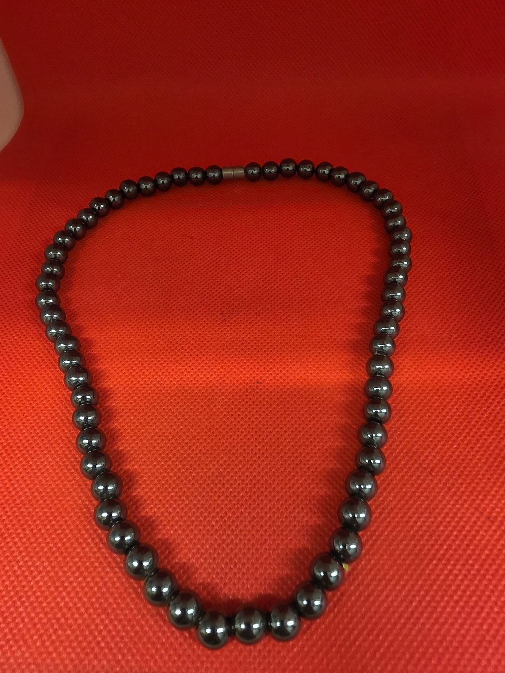 Ketten: Hämatit Kette grau, Perlen, neu – Neu (gemäss Beschreibung) aus Herisau von Antiques.AR 1