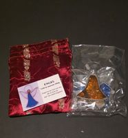Deko Engel aus Glas mit Geschenkbeutel zum aufhängen neu