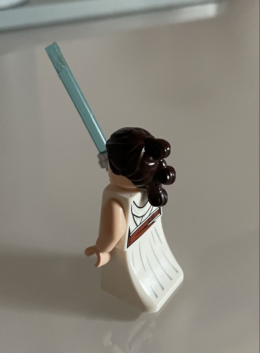 Original LEGO Star Wars Minifigur Rey mit Lichtschwert (Gebraucht) in ...