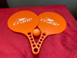 Ping Pong Tischtennis Schläger Set orange