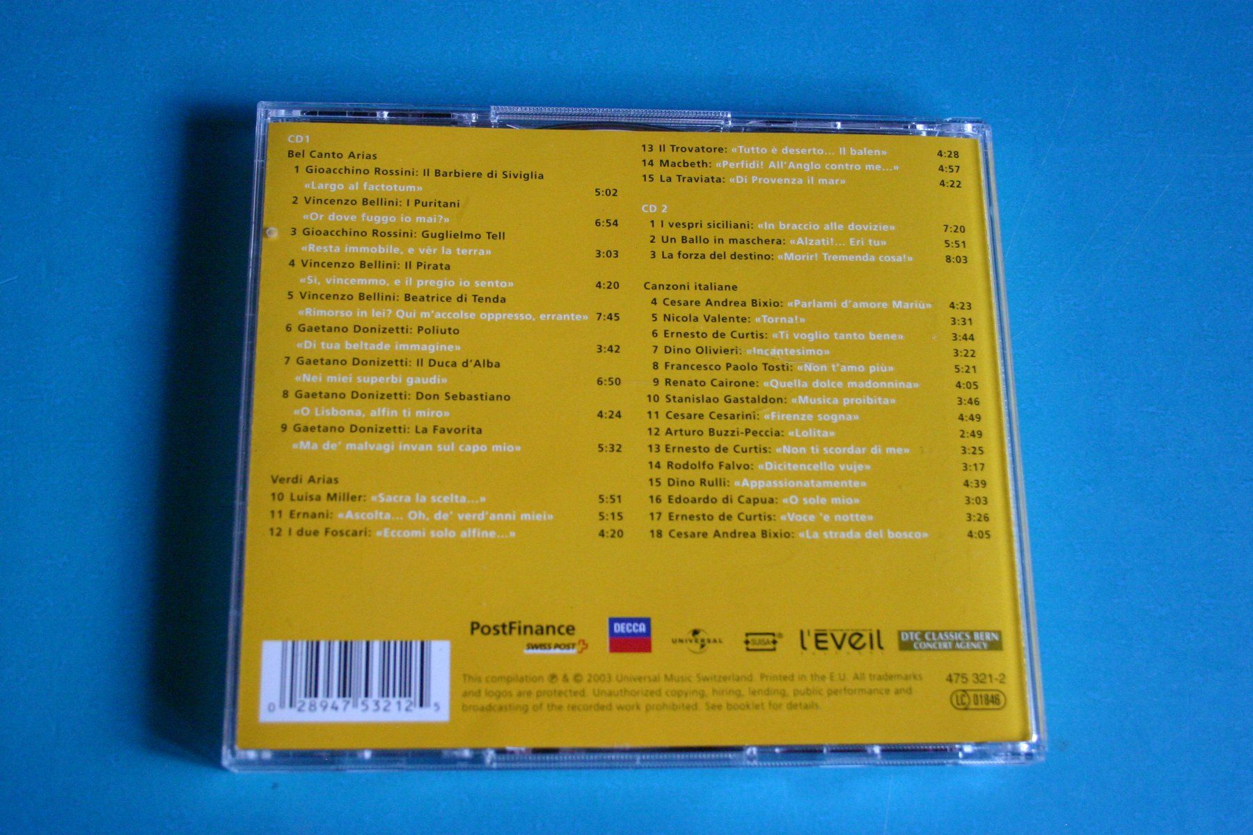 CD: LEO NUCCI YELLOW CLASSIC NIGHTS 2003 – Usato da Winkel venduto da Gallica 2