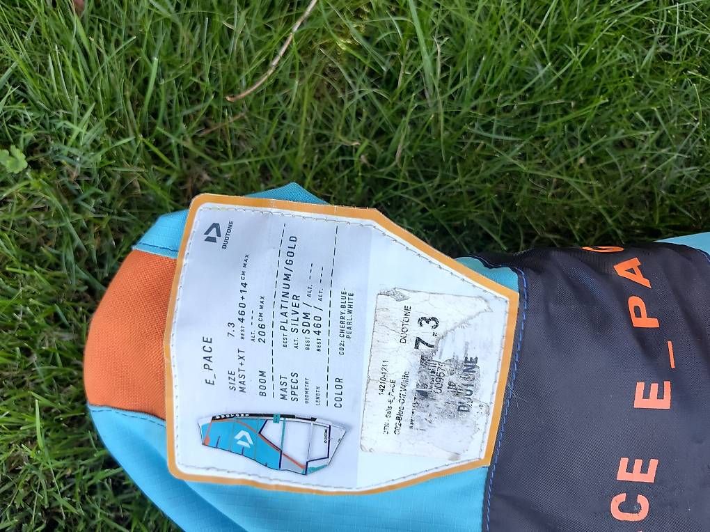 Surf: Windsurfsegel Duotone E-Pace 7,3 m2 – Usato da Elsau venduto da tafit01 3
